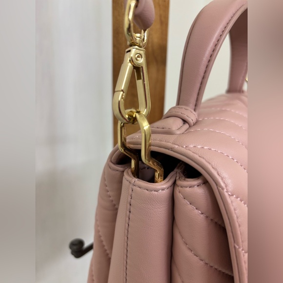 Quince Pink Quilted Crossbody Bag - Picture 2 of 12